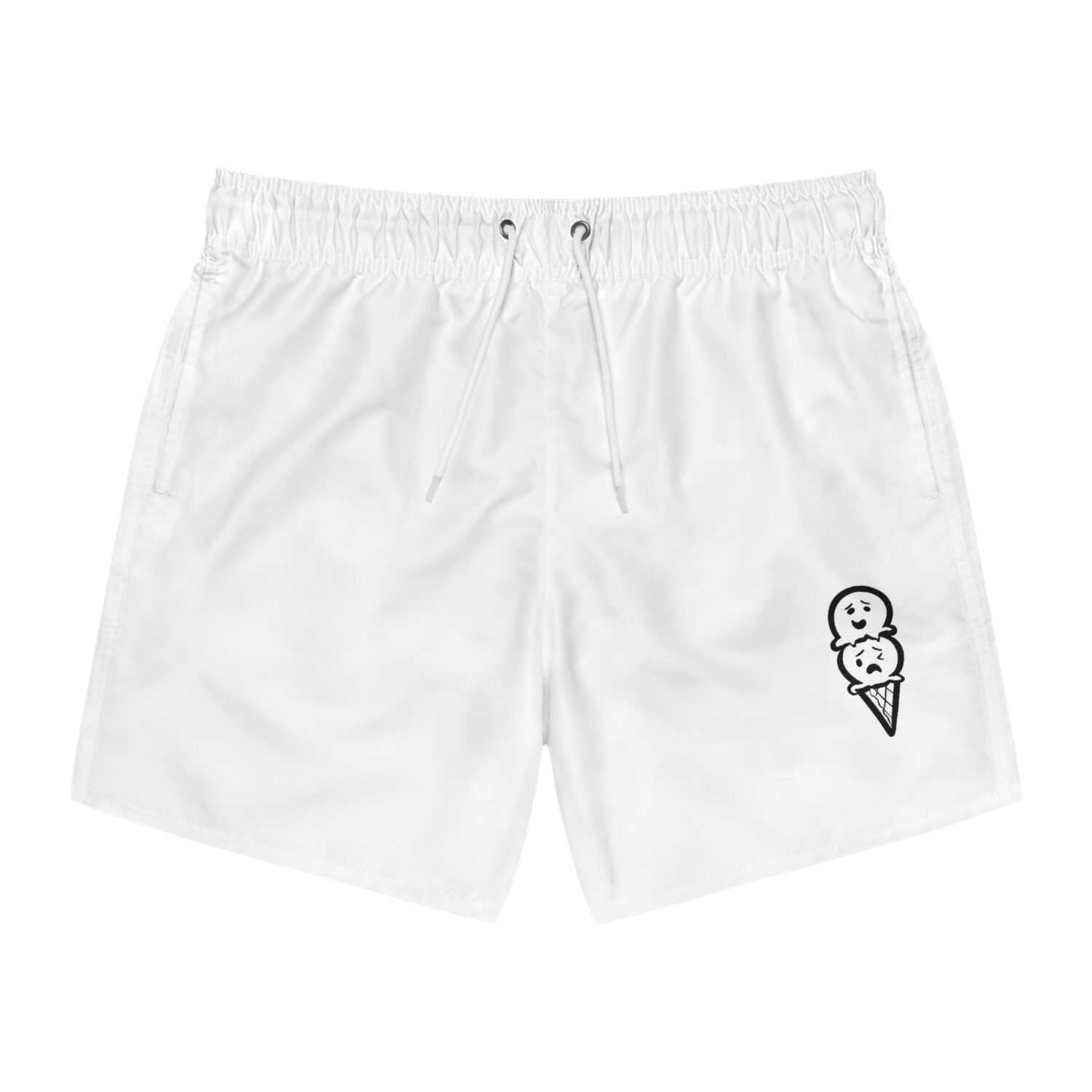DOUBLESCOOP Swim Trunks | White