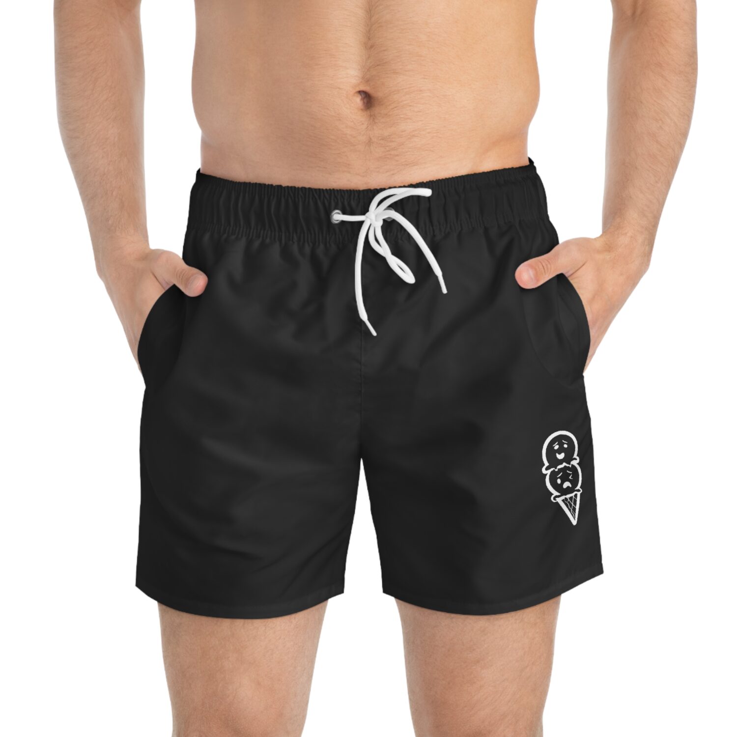 DOUBLESCOOP Swim Trunks | Black - Image 3
